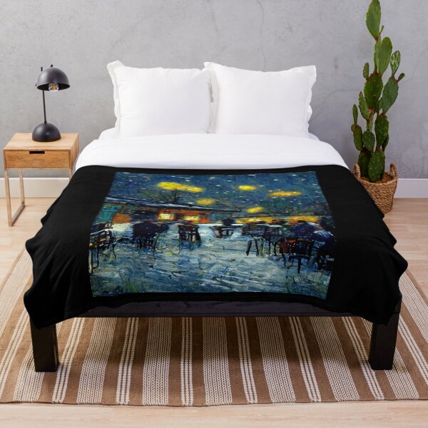Item preview, Van Gogh Christmas Painting Starry Night Remake designed and sold by CandyDroidMerch.