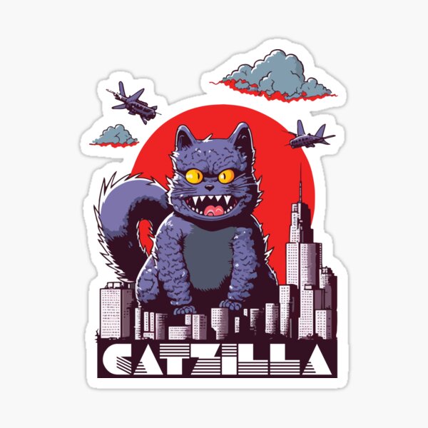 Item preview, Catzilla Funny Cat designed and sold by vectrus.