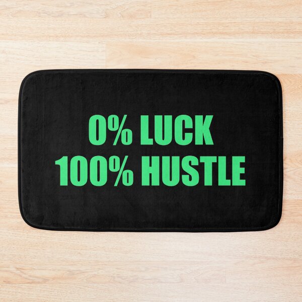 Item preview, 0% LUCK 100% HUSTLE - motivational hard work quotes designed and sold by Inspirationmotivation.