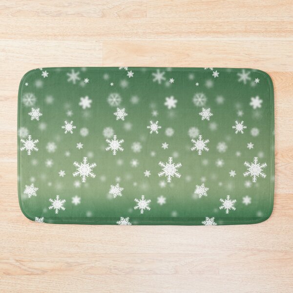 Item preview, Green Snowing Flakes  designed and sold by Mseabro.