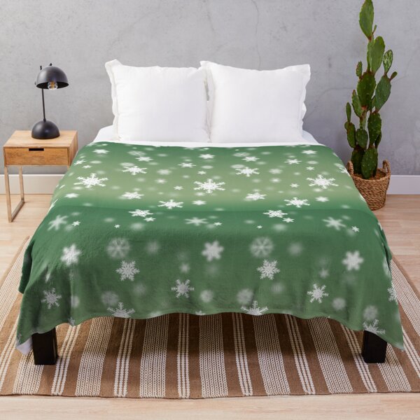 Item preview, Green Snowing Flakes  designed and sold by Mseabro.