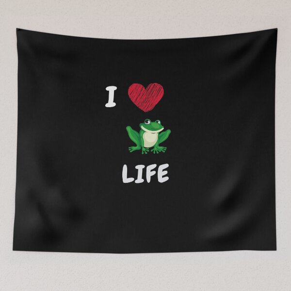 Item preview, I love frog life-love frog-froggo designed and sold by ZoesAttic.