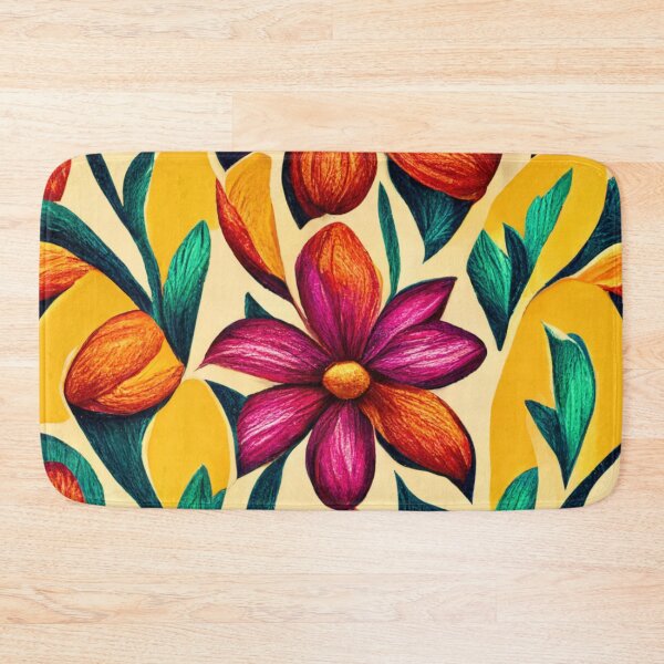 Item preview, Colorful Flower Wallpaper Pattern  designed and sold by thisisallahoax.
