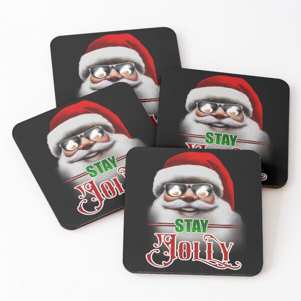 Item preview, Stay Jolly v3, cookies and milk, funny Santa design designed and sold by AW2 Designs.