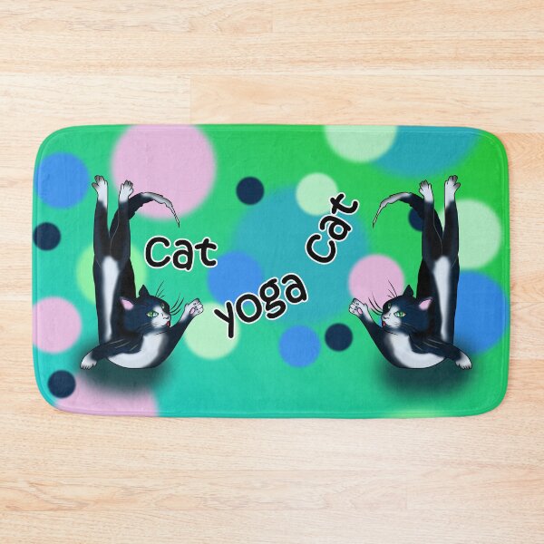 Item preview, cat yoga with dots designed and sold by BeingNow.
