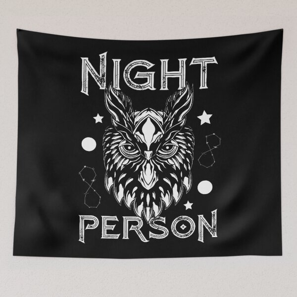 Item preview, Night person - owl love designed and sold by SidTastic .