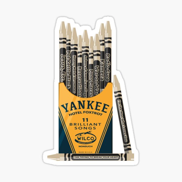 Item preview, Yankee Hotel Foxtrot Album Crayons designed and sold by Lick-Design.
