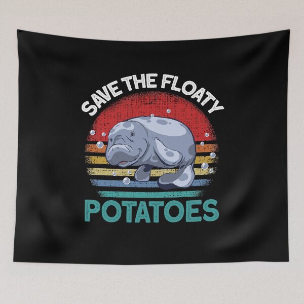 Item preview, save the floaty potatos manatee sea mammals designed and sold by Ibu83.