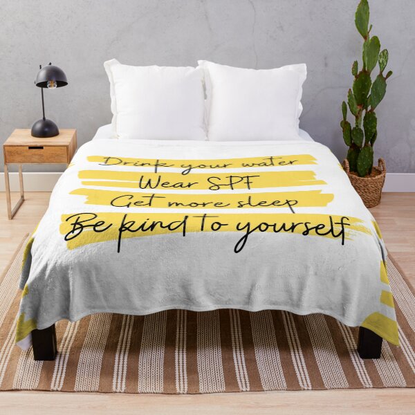 Item preview, Drink your water. Wear SPF. Get more sleep. Be kind to yourself. designed and sold by ThoughtJumble.