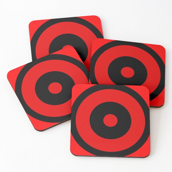 Item preview, Black & Red retro mod ska roundel designed and sold by ModSupporters.