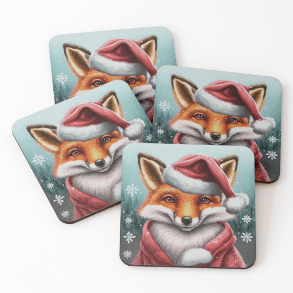 Item preview, Cute Santa Fox designed and sold by MasartDesigns.