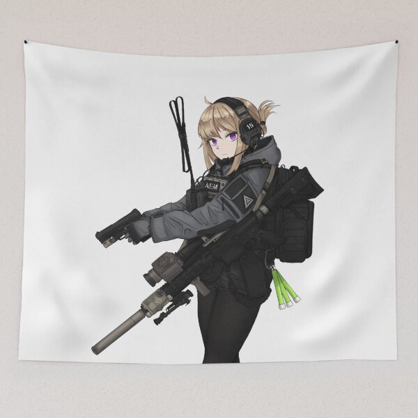 Item preview, Military Anime Girl designed and sold by kittiescuties.