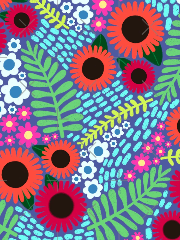 Thumbnail 4 of 4, Samsung Galaxy Phone Case, Flower Pattern designed and sold by AlwaysBeColoring.