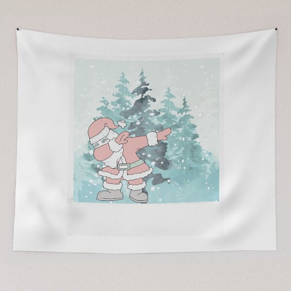 Item preview, santa dabbing through the snow designed and sold by Inspirely.