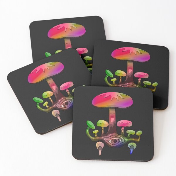 Item preview, Rainbow Mushroom Cluster With Eye - Trippy Mushrooms designed and sold by mikeymadness.