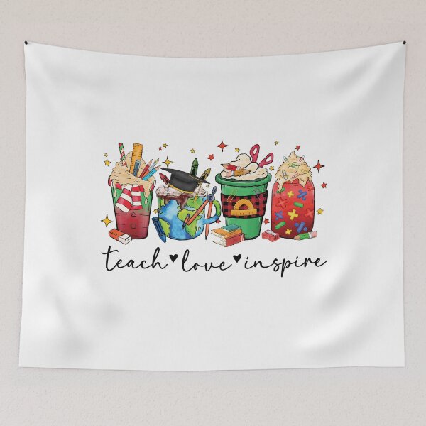 Item preview, Teach Love Inspire Back to School Cute Coffee Lover Teacher designed and sold by MintedFresh.
