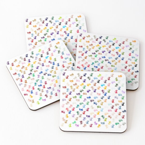 Item preview, Color Cat Pattern designed and sold by Pixel4Art.