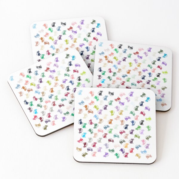 Item preview, Color Cat Pattern designed and sold by Pixel4Art.