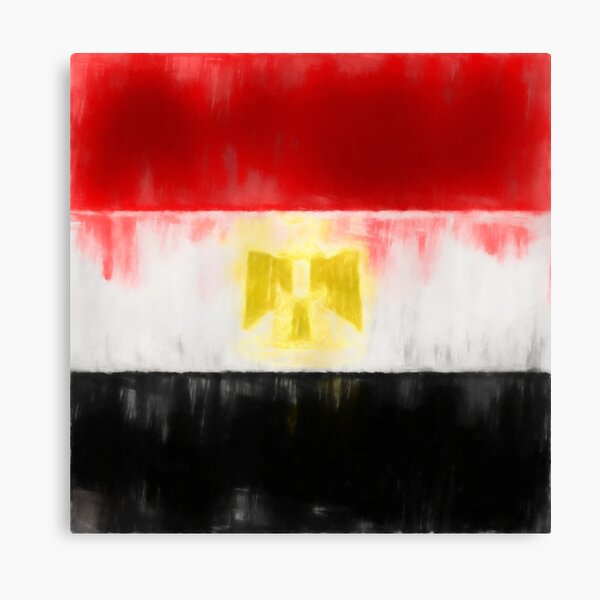 Egyptian Flag No. 1, Series 1 Canvas Print