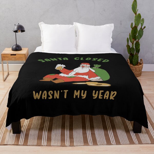 Item preview, santa closed, wasn't my year, drunk santa designed and sold by thedeepart.