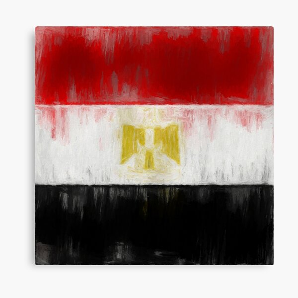 Egyptian Flag No. 1, Series 2 Canvas Print