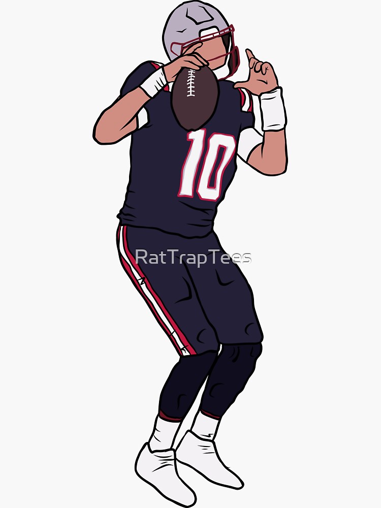 "Mac Jones Touchdown Celebration" Sticker for Sale by RatTrapTees