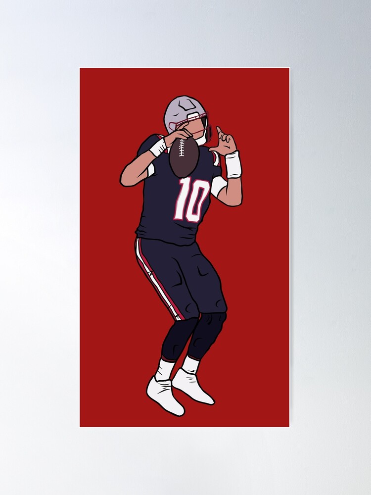 Mac Jones Football Paper Poster Patriots - Mac Jones - Kids T