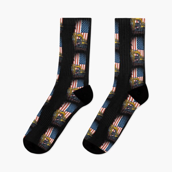 Item preview, Funny Excavator Heavy Machinery US Flag designed and sold by MarkusShirts.