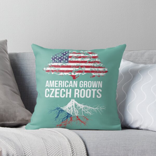 Item preview, American Grown with Czech Roots Shirt - Czech Republic Tee designed and sold by shalexdesigns.