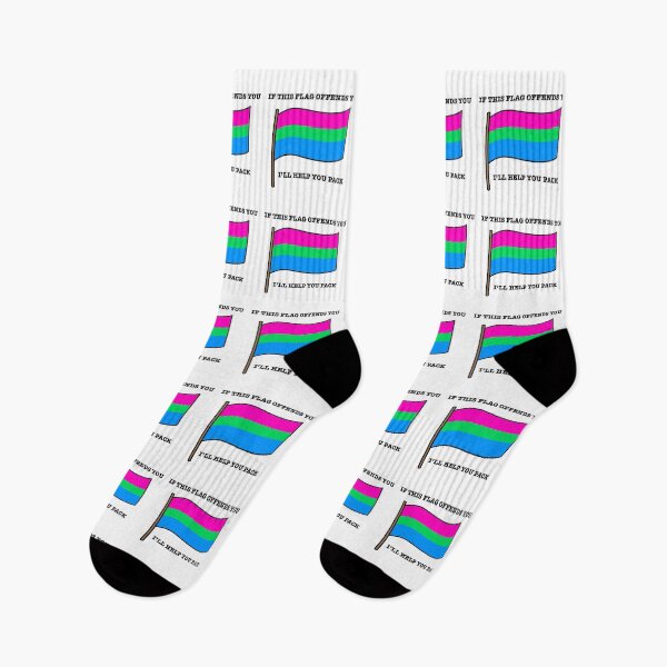 Item preview, Polysexual If This Flag Offends You Parody designed and sold by CJ Vanderbeek.