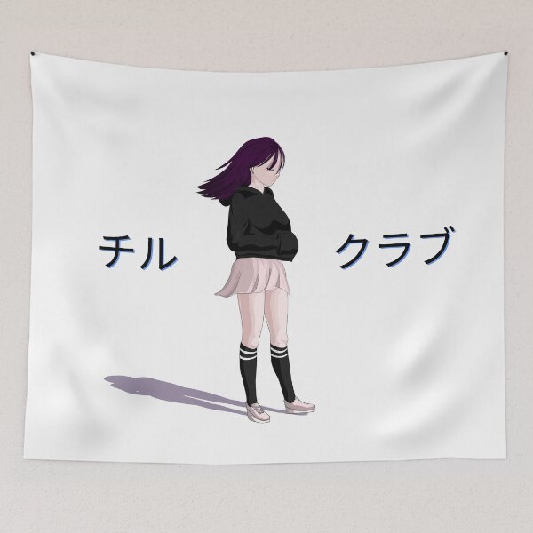 Item preview, Chillin Anime Girl designed and sold by Vedeme.