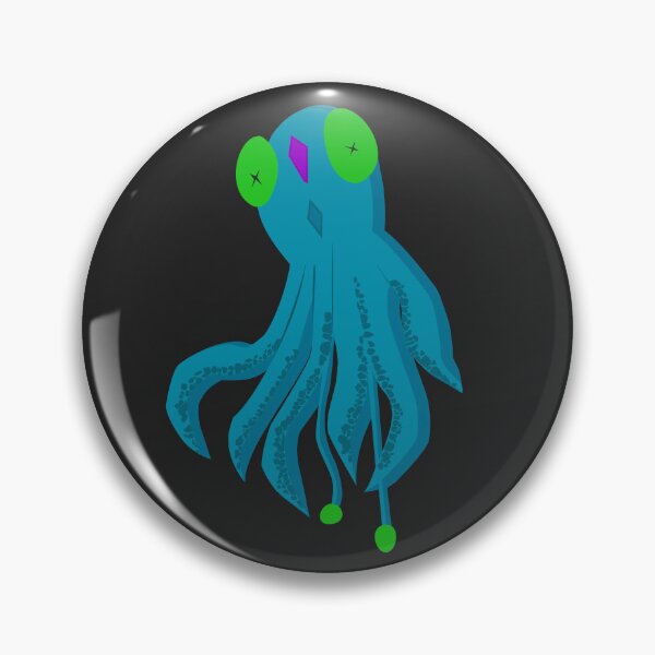 Item preview, Blue Squid With Green Eyes And Purple Diamond designed and sold by mikeymadness.