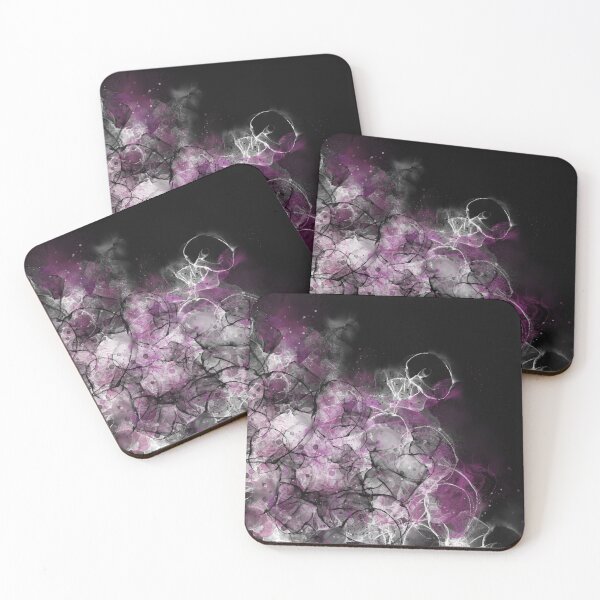 Item preview, Abstract Alcohol Ink Painting in Pink, Black and White designed and sold by Printpix.