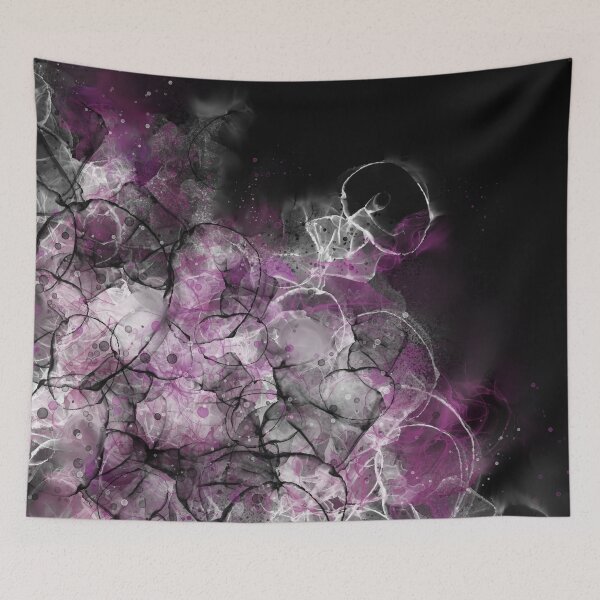 Item preview, Abstract Alcohol Ink Painting in Pink, Black and White designed and sold by Printpix.