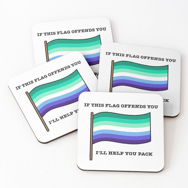 Item preview, Trans Inclusive Gay Men If This Flag Offends You Parody designed and sold by CJ Vanderbeek.