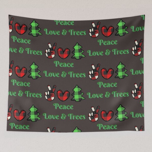 Item preview, Peace, Love, & Trees designed and sold by amalgamateyou.