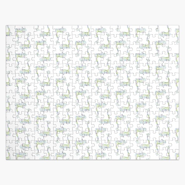 Mr. Cool Giraffe Tight Pattern Jigsaw Puzzle