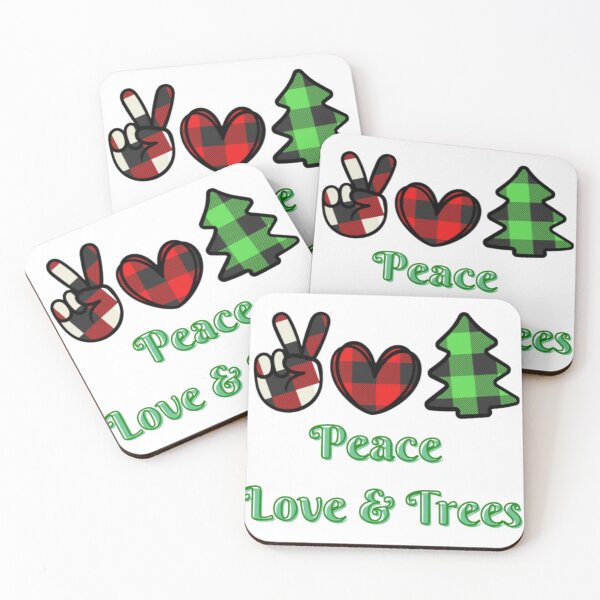 Item preview, Peace, Love, & Trees designed and sold by amalgamateyou.