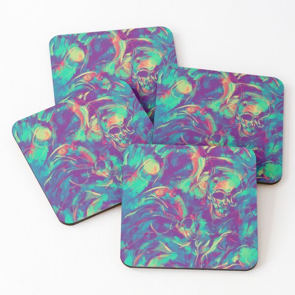 Item preview, ACID SKULL - Teal #934544 designed and sold by SmokinShroomz.
