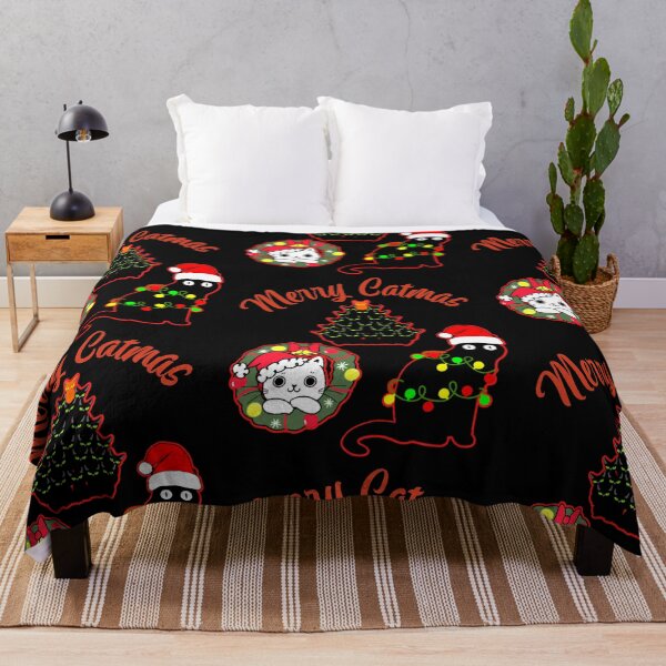 Item preview, Black Cat Wrapped In Christmas Lights  designed and sold by WoodburyLake.