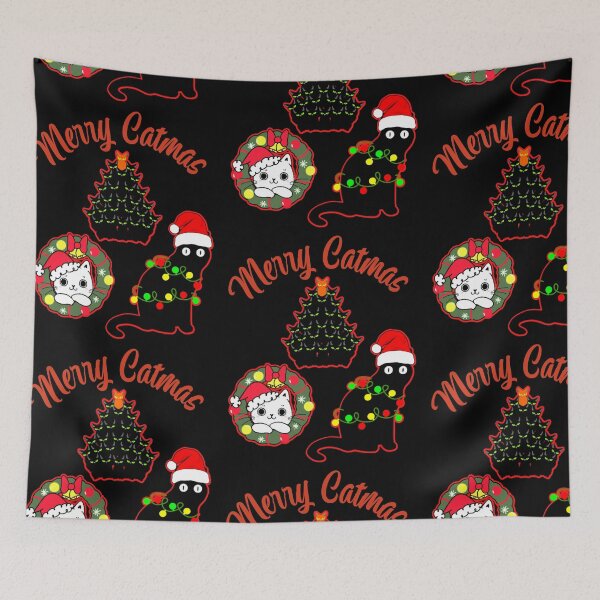 Item preview, Black Cat Wrapped In Christmas Lights  designed and sold by WoodburyLake.