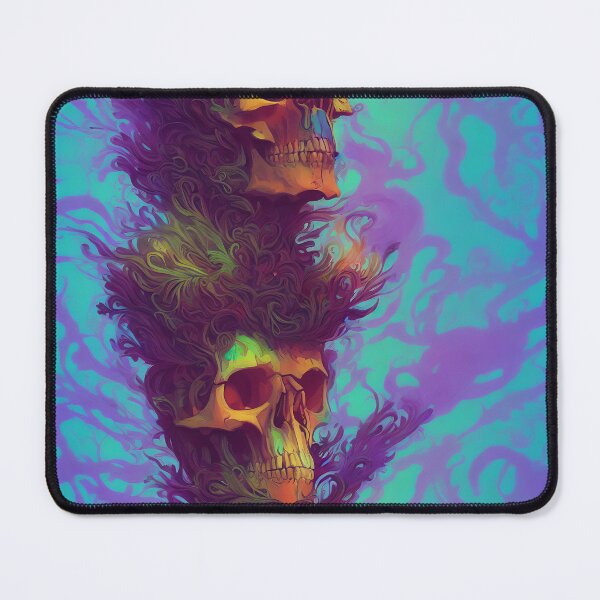 Item preview, SKULL FURY - Teal #49333445 designed and sold by SmokinShroomz.