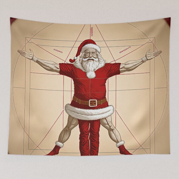 Item preview, Vitruvian Santa Claus designed and sold by KLOIK.