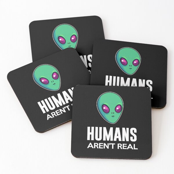Item preview, Humans Aren't Real - Funny Gifts for Conspiracy Theorists Outer Space Lovers designed and sold by FanityPrints.