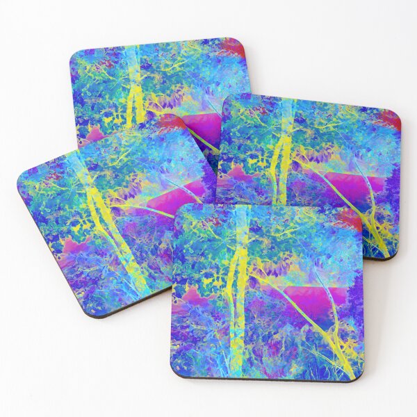 Item preview, Trees By The Lake Abstract art work designed and sold by EdwardMonet.
