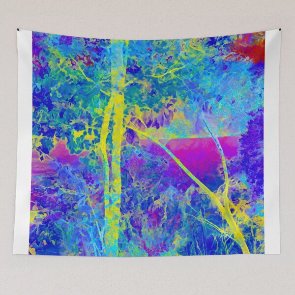 Item preview, Trees By The Lake Abstract art work designed and sold by EdwardMonet.