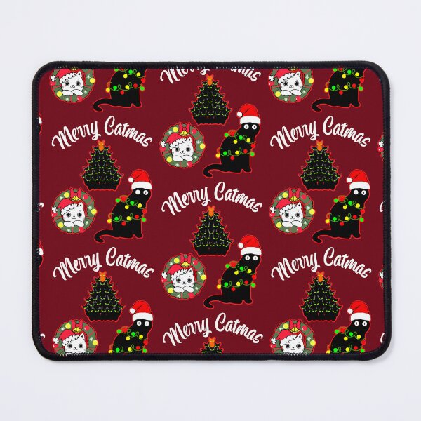 Item preview, Black Cat Wrapped In Christmas Lights designed and sold by WoodburyLake.