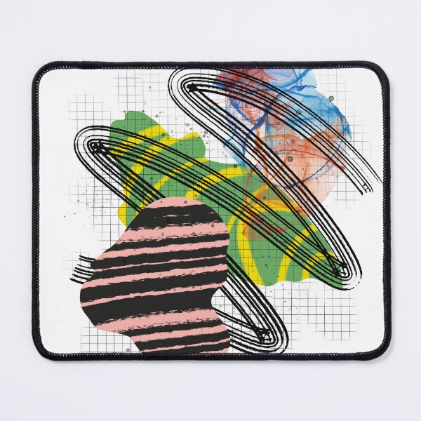 Item preview, A little bit of everything! - Abstract multi textured mixed media collage designed and sold by Printpix.