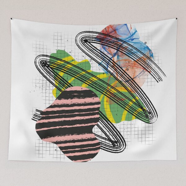 Item preview, A little bit of everything! - Abstract multi textured mixed media collage designed and sold by Printpix.