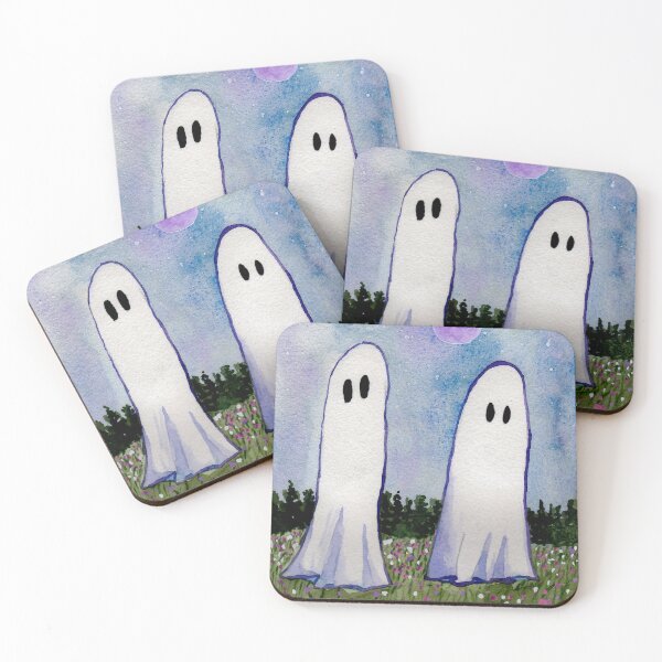 Item preview, Cute spooky ghost couple  designed and sold by The Little Shop of Stickers.